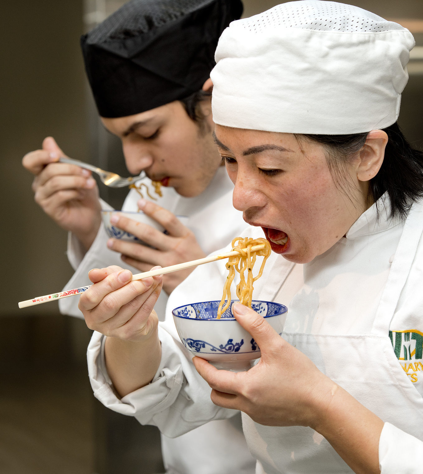 Food upscale spicy ramen